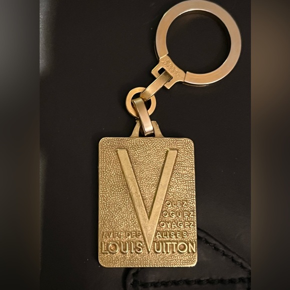 Louis Vuitton Handbags - SOLD Gorgeous, rare, authentic Louis Vuitton Malletier bag charm and key ring.